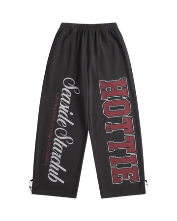 RETRO® “HOTTIE” 290g Washed Black Hip Hop Sweatpants